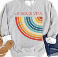 Simple Sunset Design La Dolce Vita Unisex Sweatshirt