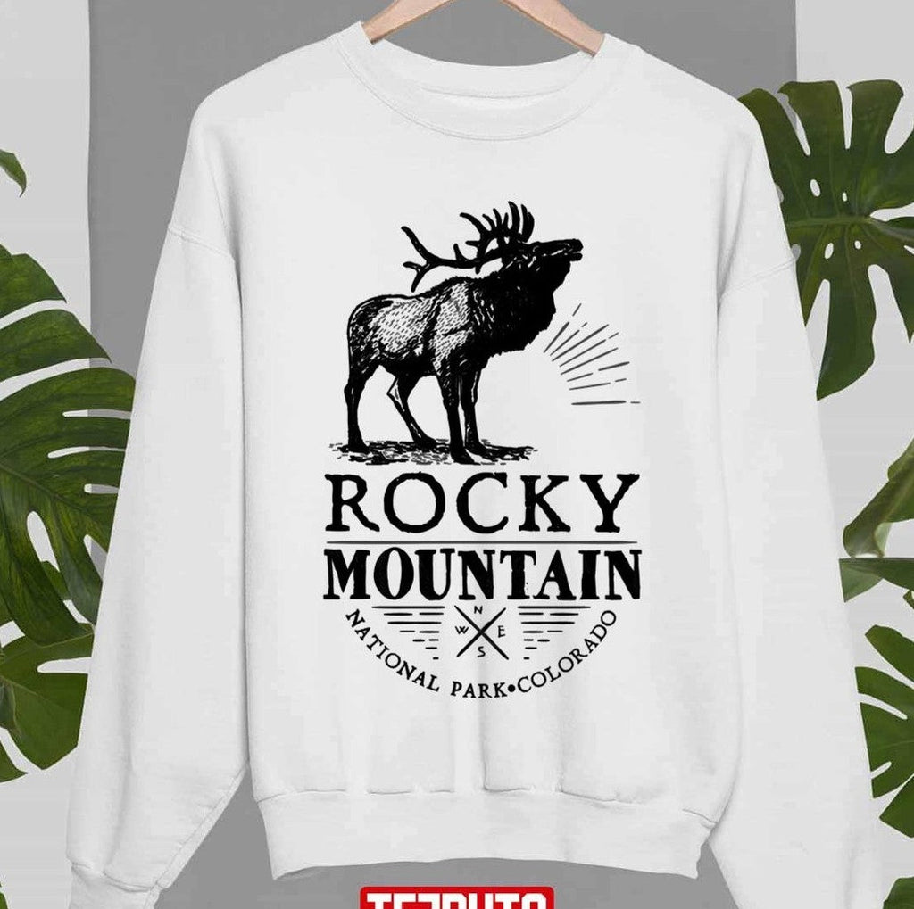 Rocky Mountain National Park Colorado Elk Outdoors Nature Climbing Hiking Unisex Hoodie