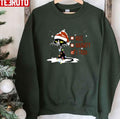 Santa Black Cat Nice Naughty I Tried Christmas Unisex Sweatshirt