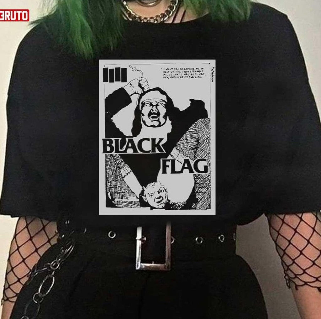 Black Flag Nun Unisex T-Shirt