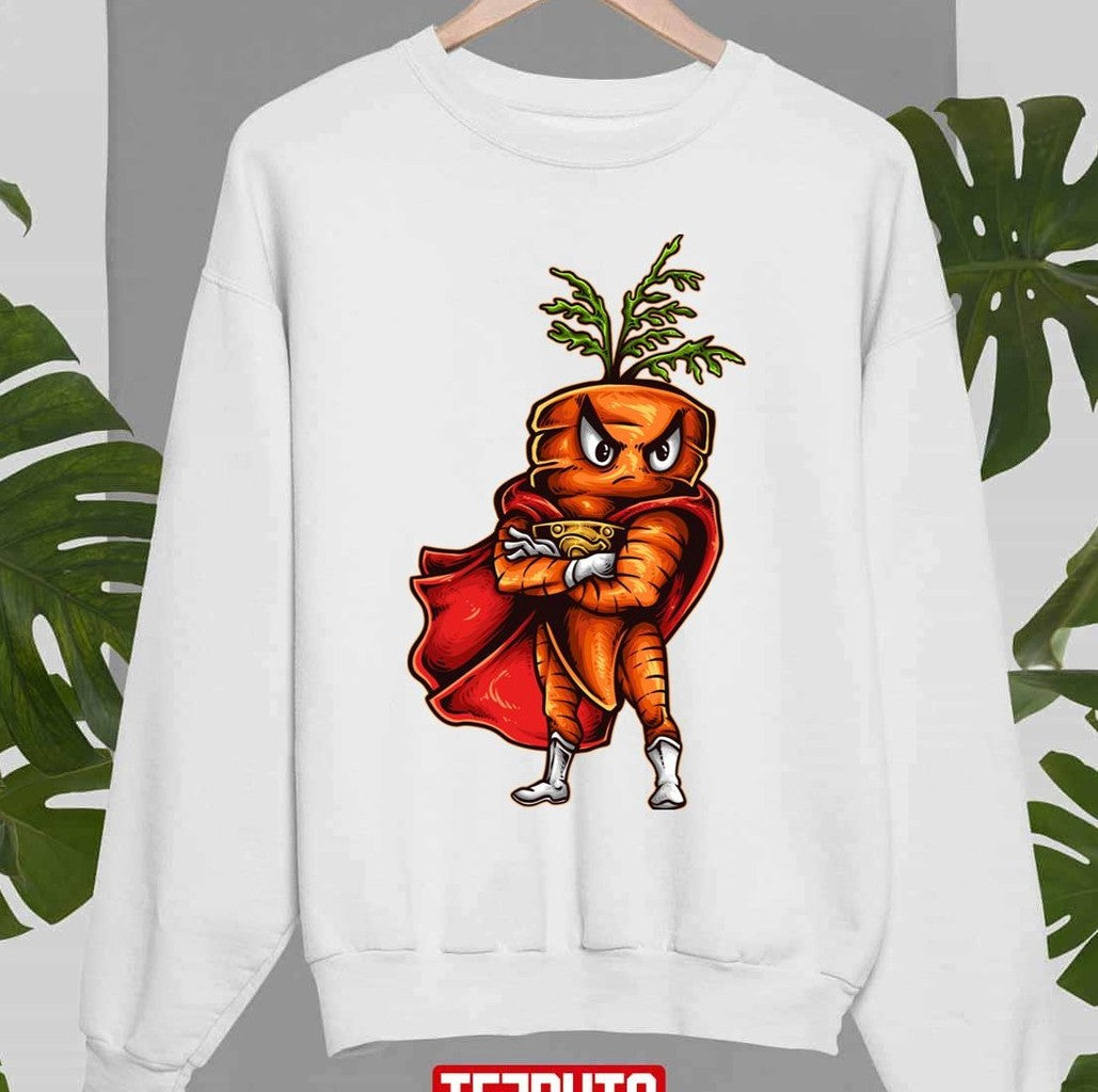 Super Carrot Cute Design Unisex Sweatshirt