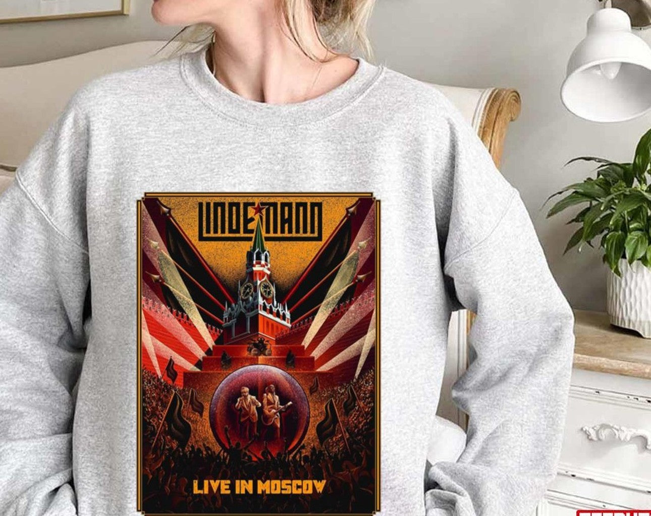 Poster Style Lindemann Band Live In Moscow Unisex Sweatshirt