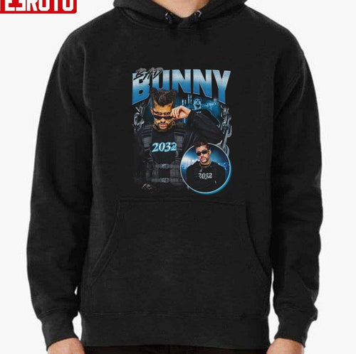 2032 Bad Bunny Vintage 90s Bootleg Graphic Unisex T-shirt