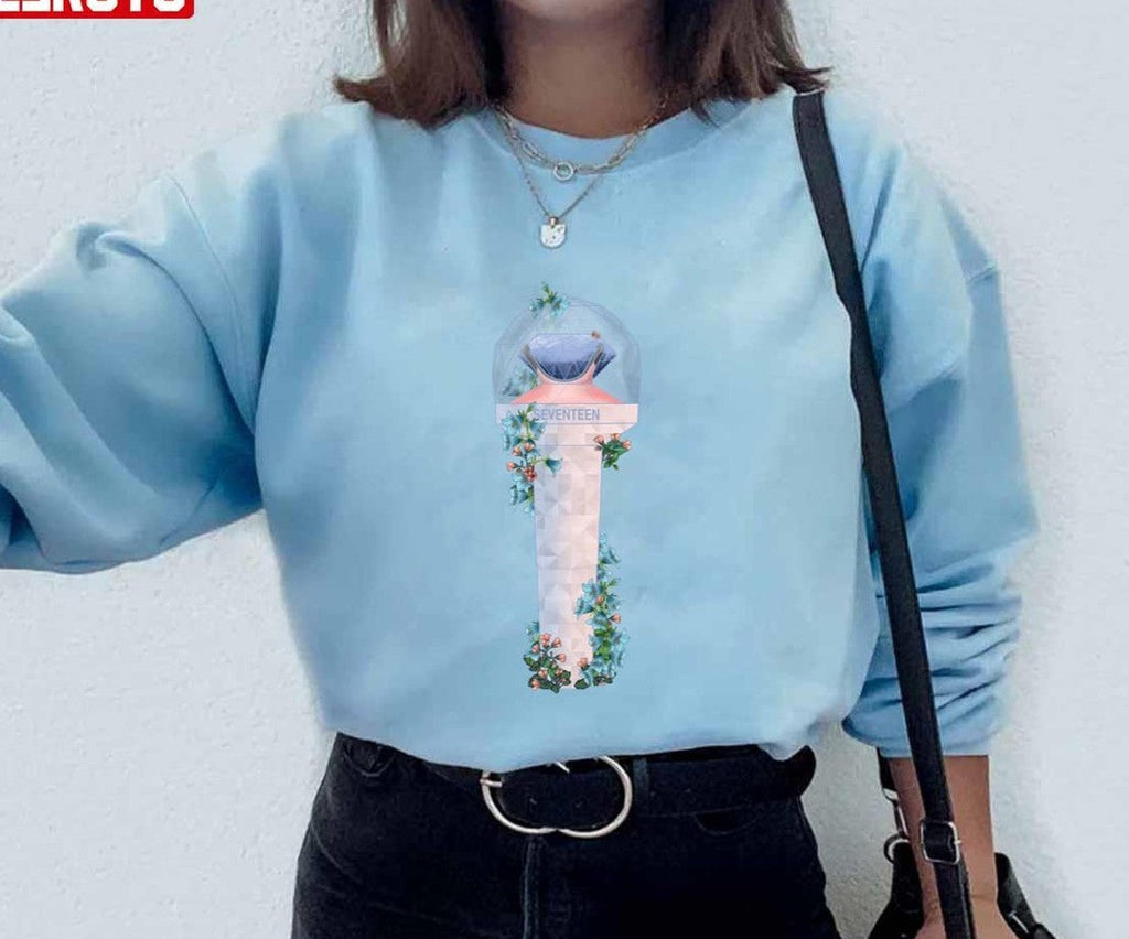 Seventeen V2 Floral Lightstick Kpop Unisex Sweatshirt