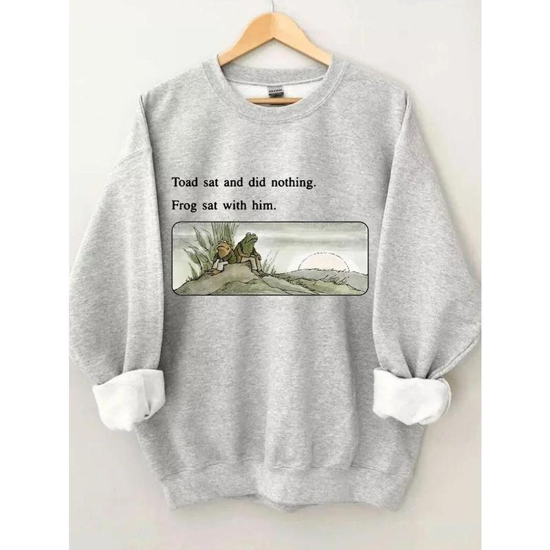 Frog And Toad Sweatshirt,Vintage Classic Book Sweatshirt,Frog And Toad Shirt,Cottagecore Aesthetic Sweatshirt,Book Lover Crewneck Sweatshirt