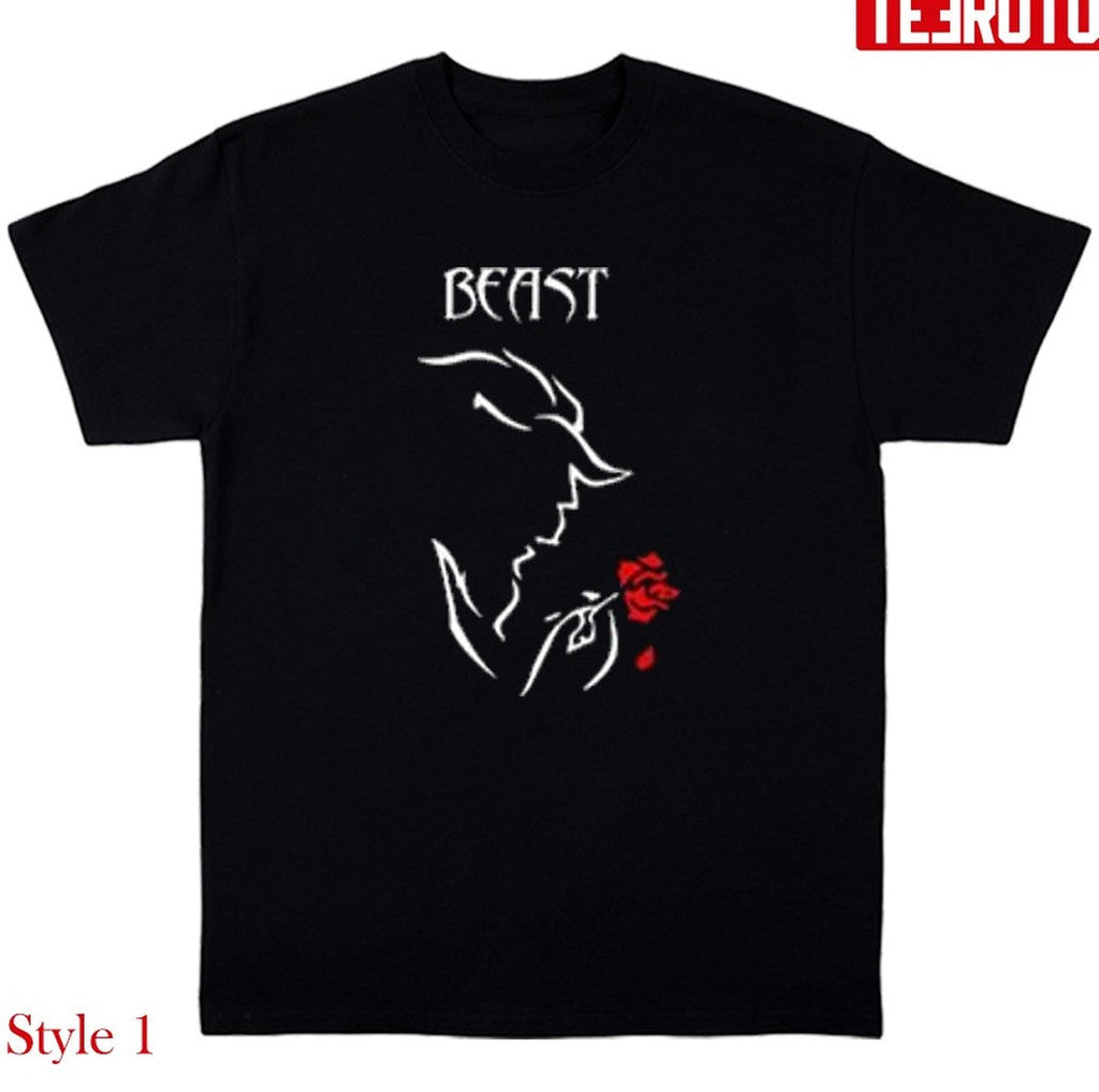 Beauty And The Beast Couple Matching Valentine's Day Unisex T-Shirt