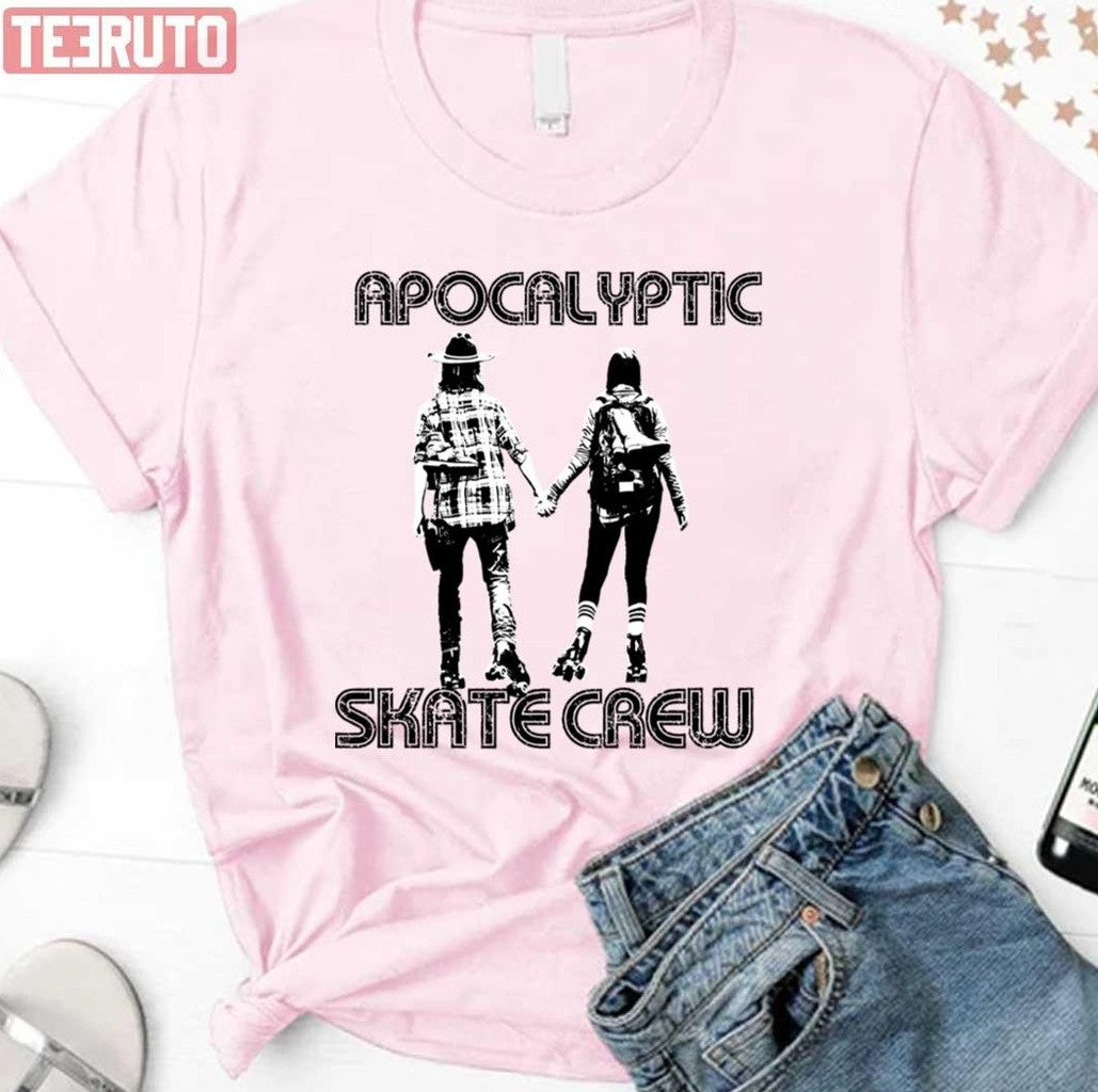 Apocalyptic Skate Crew The Walking Dead Carl And Enid Unisex Sweatshirt