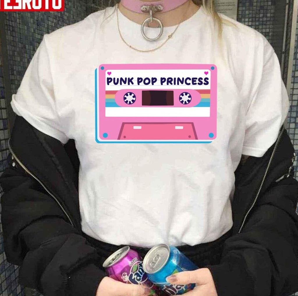 Punk Pop Princess Music Pink Cassette Tape Unisex T-Shirt