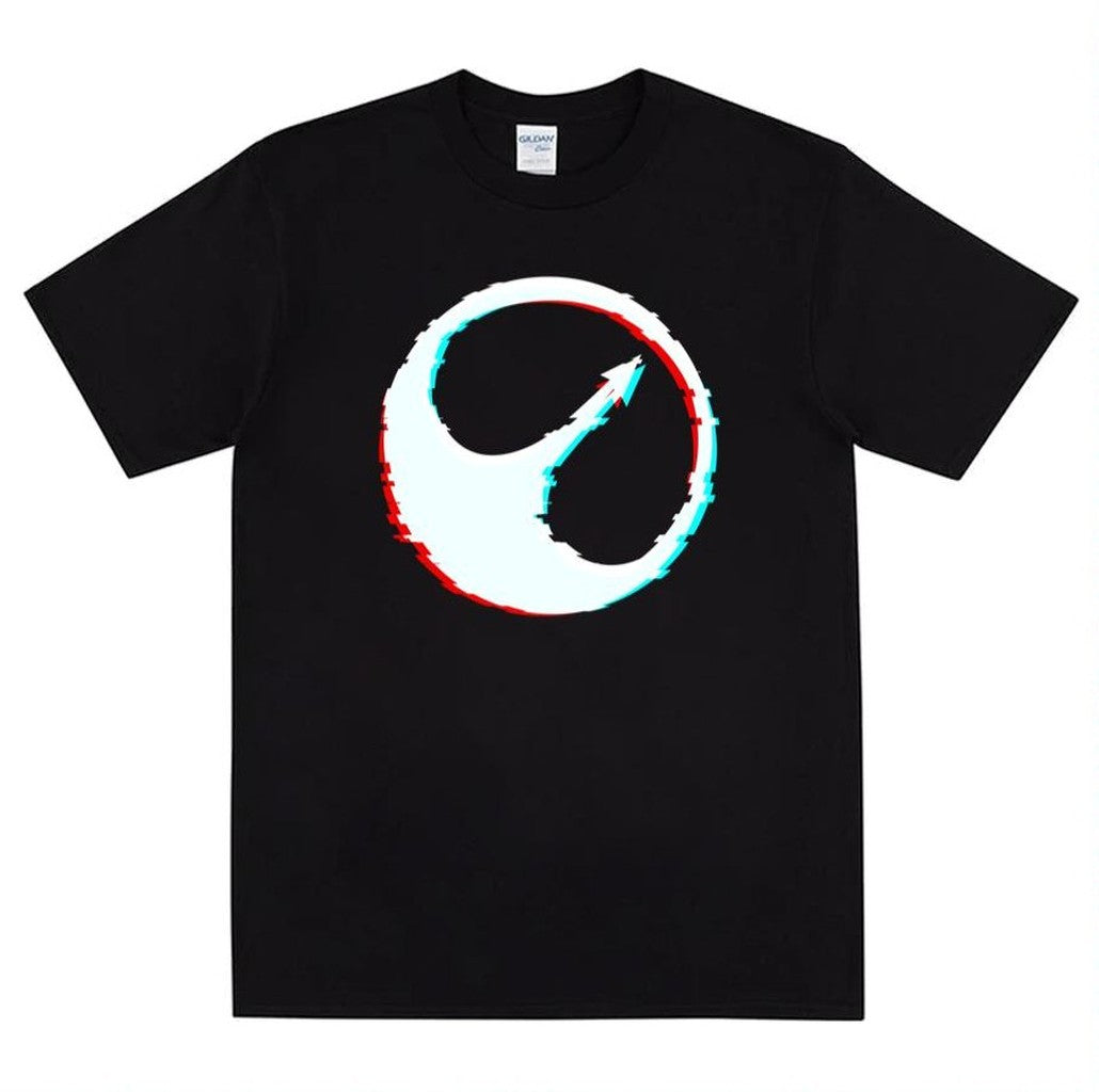 Space Fleet Glitched Black Mirror Unisex T-Shirt
