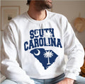 South Carolina Flag In South Carolina Map Unisex Sweatshirt