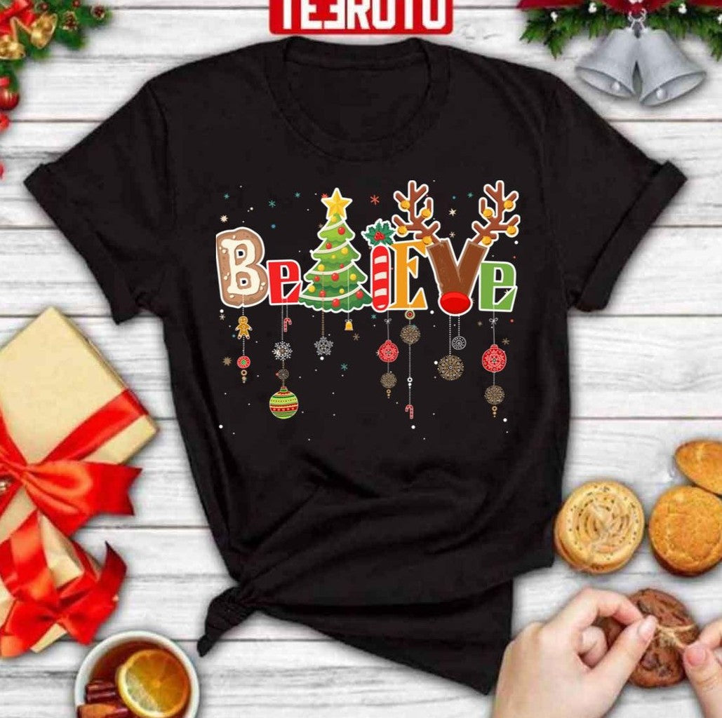 Believe In Santa Merry Christmas Buddy The Elf Unisex Sweatshirt