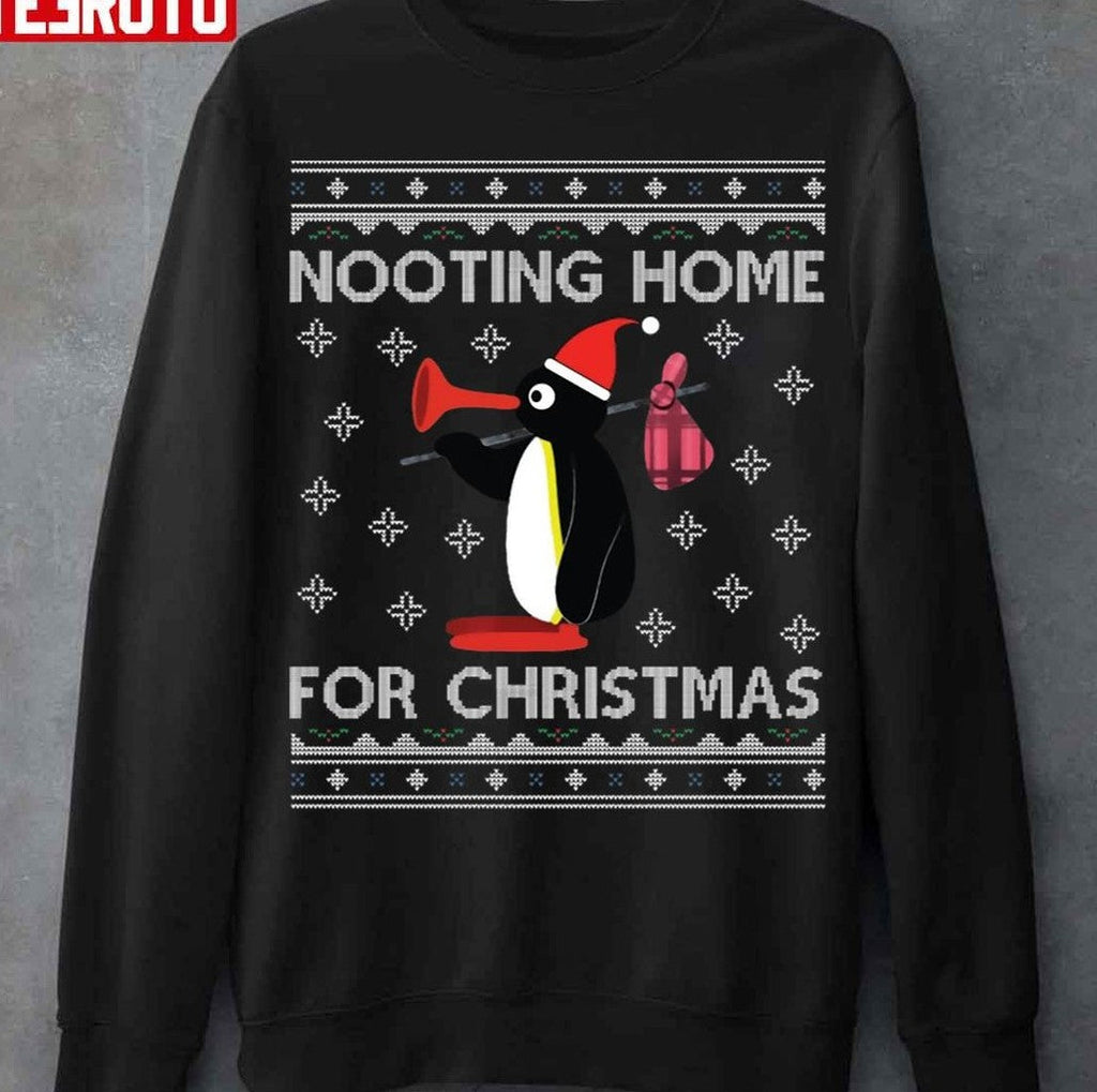 Pingu Nooting Home For Christmas Unisex T-Shirt