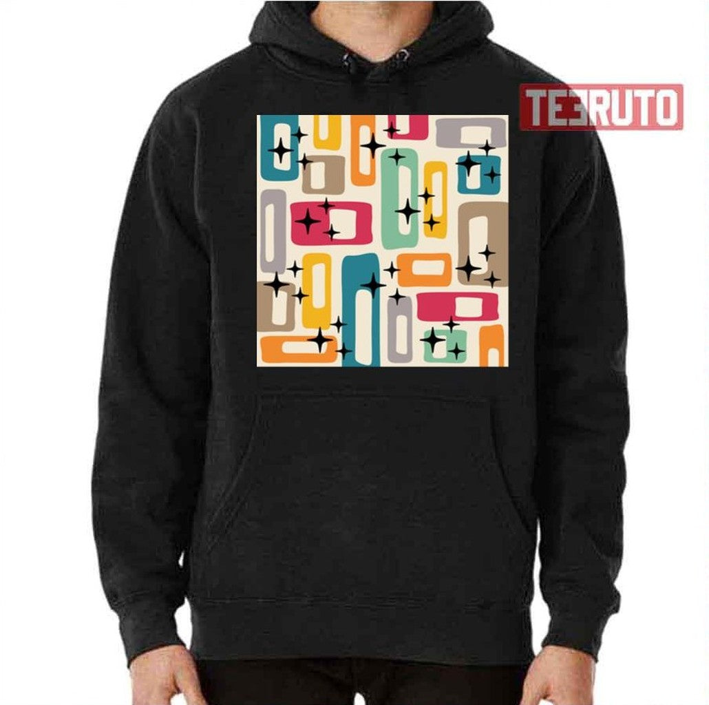 Retro Mid Century Modern Abstract Pattern 154 Unisex T-Shirt
