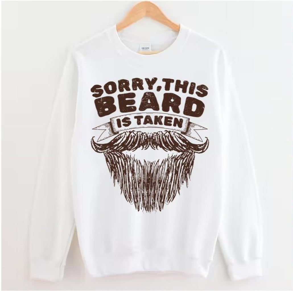 Sorry This Beard Is Taken Retro Sketch All Unisex Sweatshirt