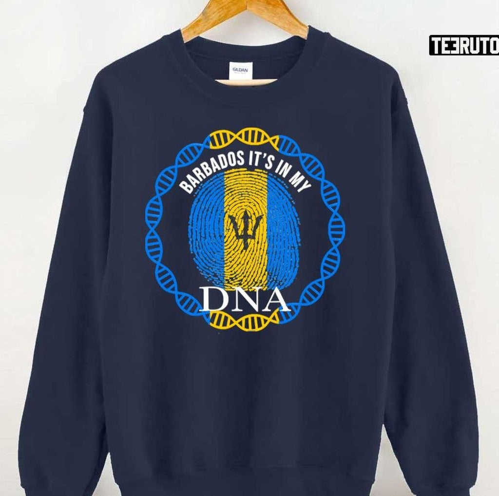 Barbados Its In My Dna Barbadian Flag Unisex Sweatshirt