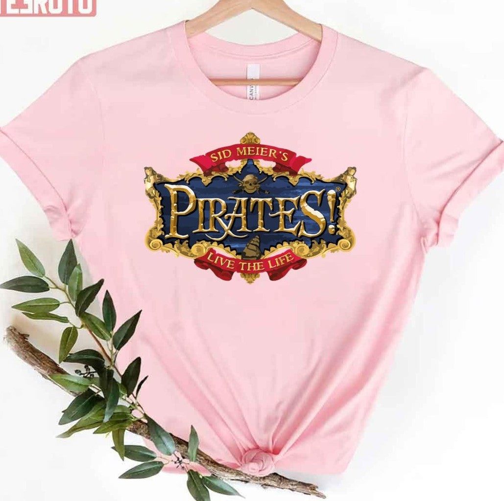 Sid Meier's Pirates Logo Pirates Of The Caribbean Unisex T-Shirt