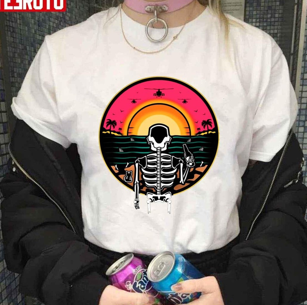 Pirate Seamless Black Unisex T-Shirt