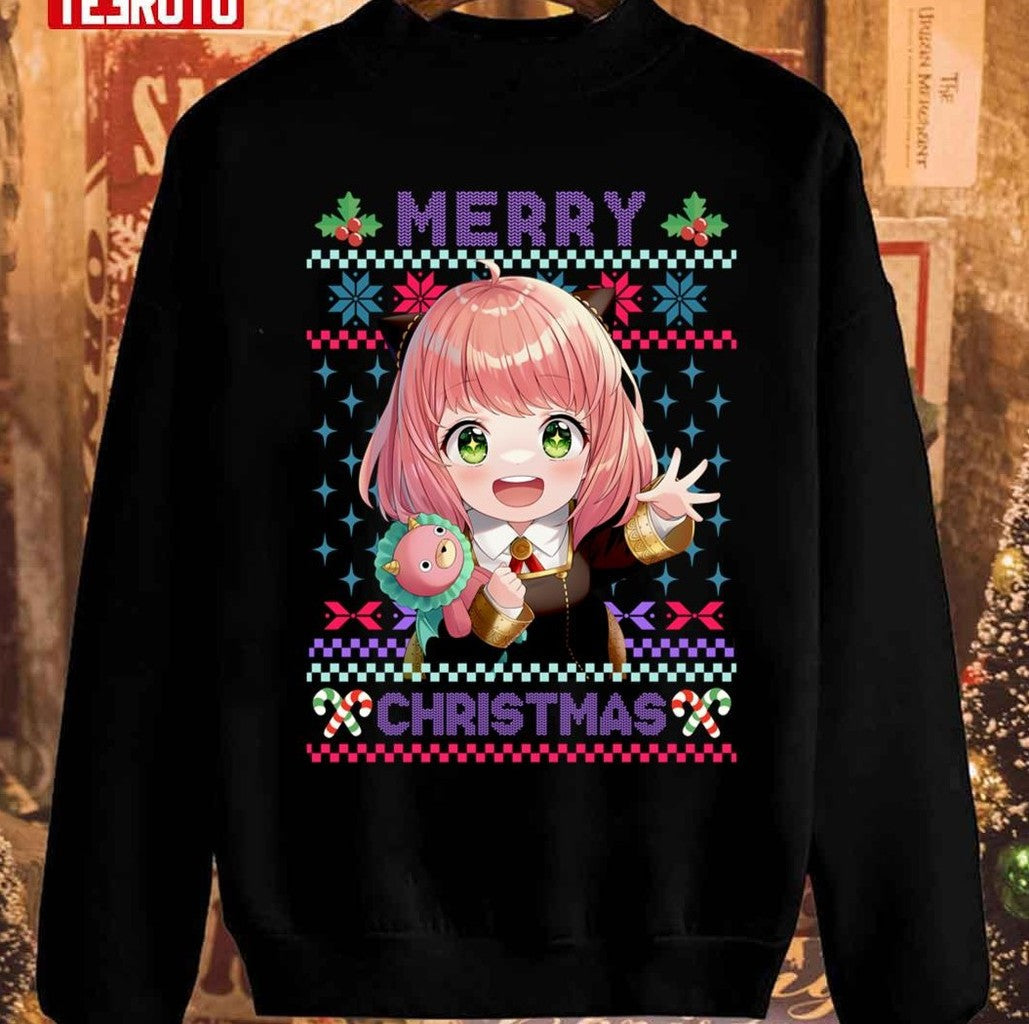 Anime Anya Forger Spy X Family Ugly Christmas Unisex Sweatshirt