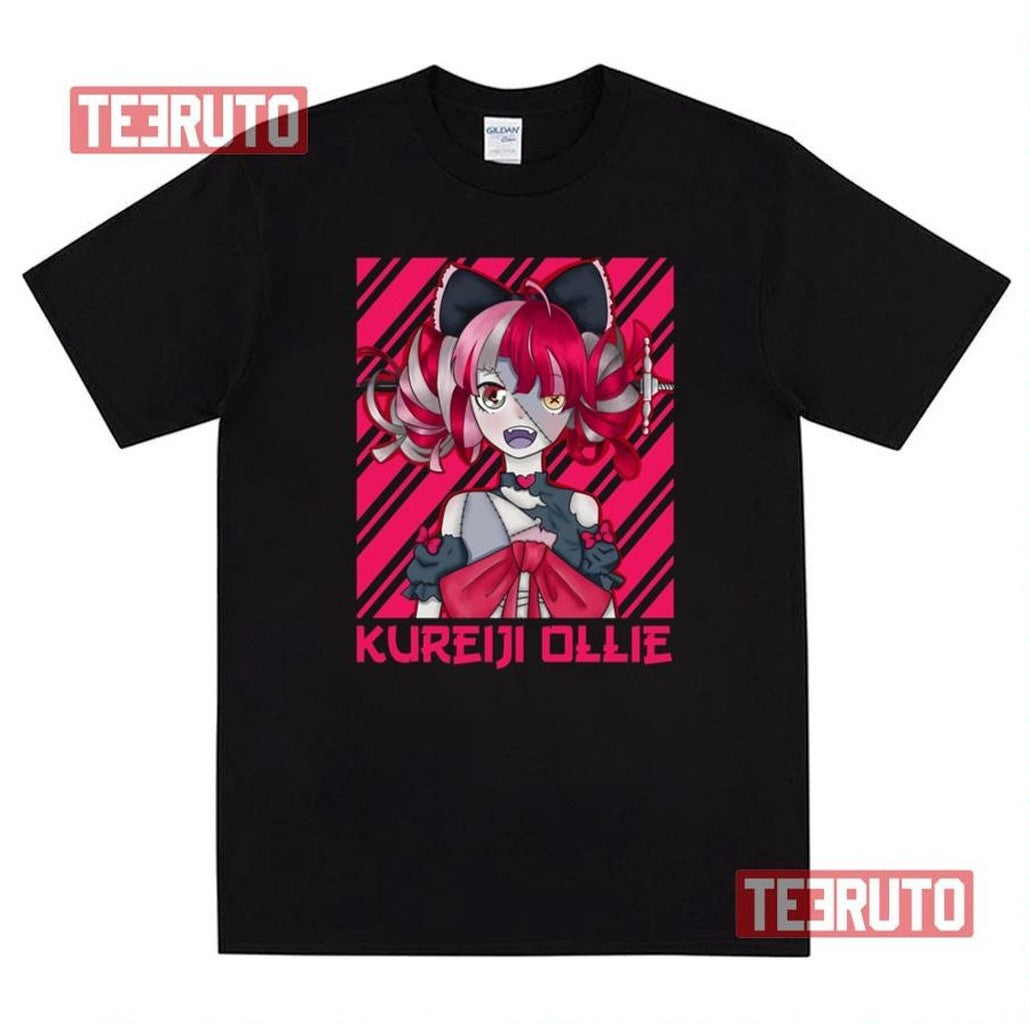 Pink Graphic Kureiji Ollie Graphic Hololive Unisex T-Shirt