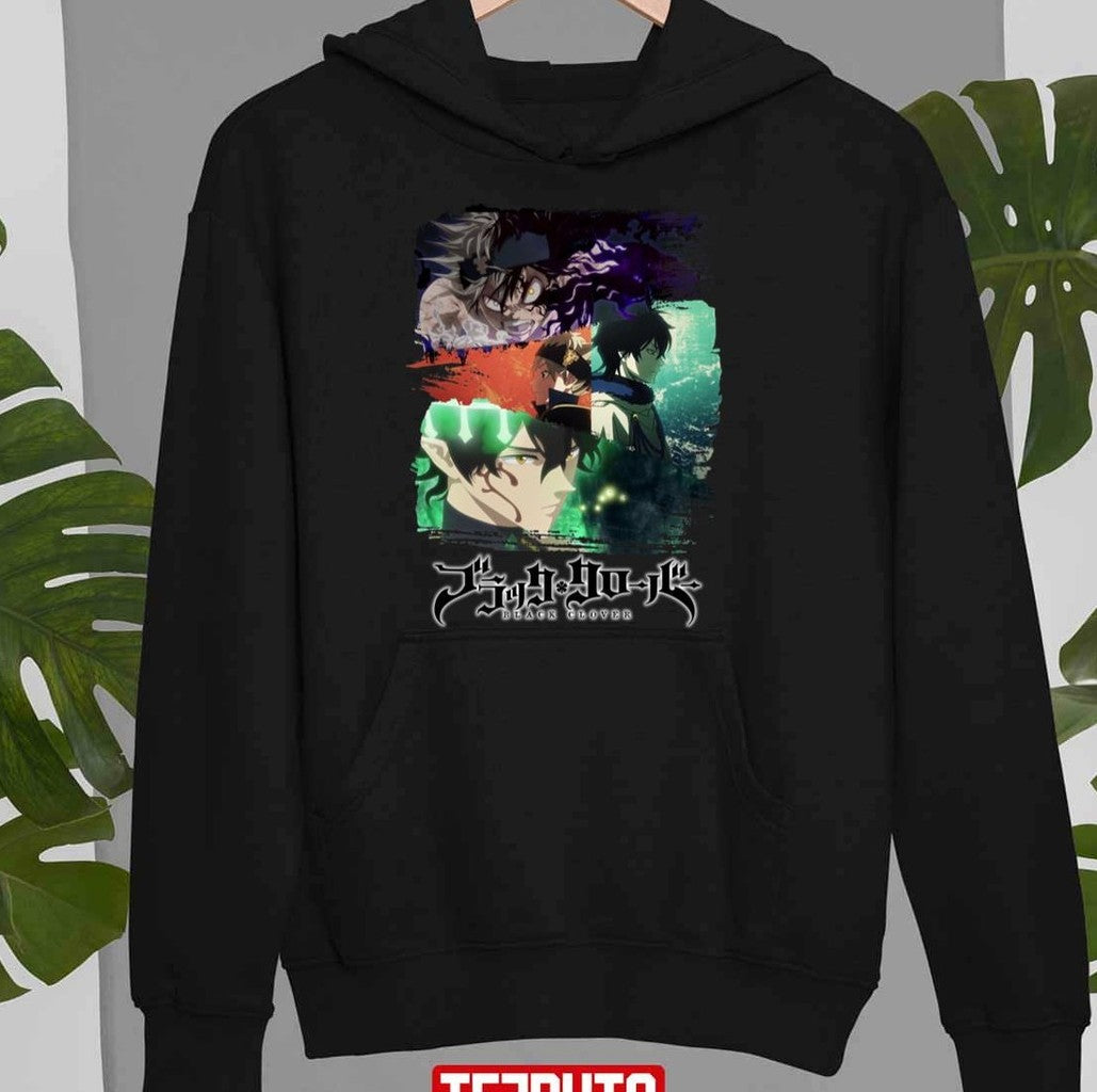 Asta And Yuno Black Clover Black Unisex Sweatshirt