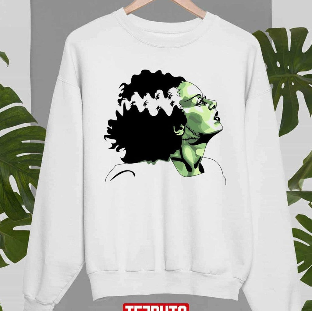 Movie Bride Of Frankenstein Character Vintage Illustration Unisex Sweatshirt