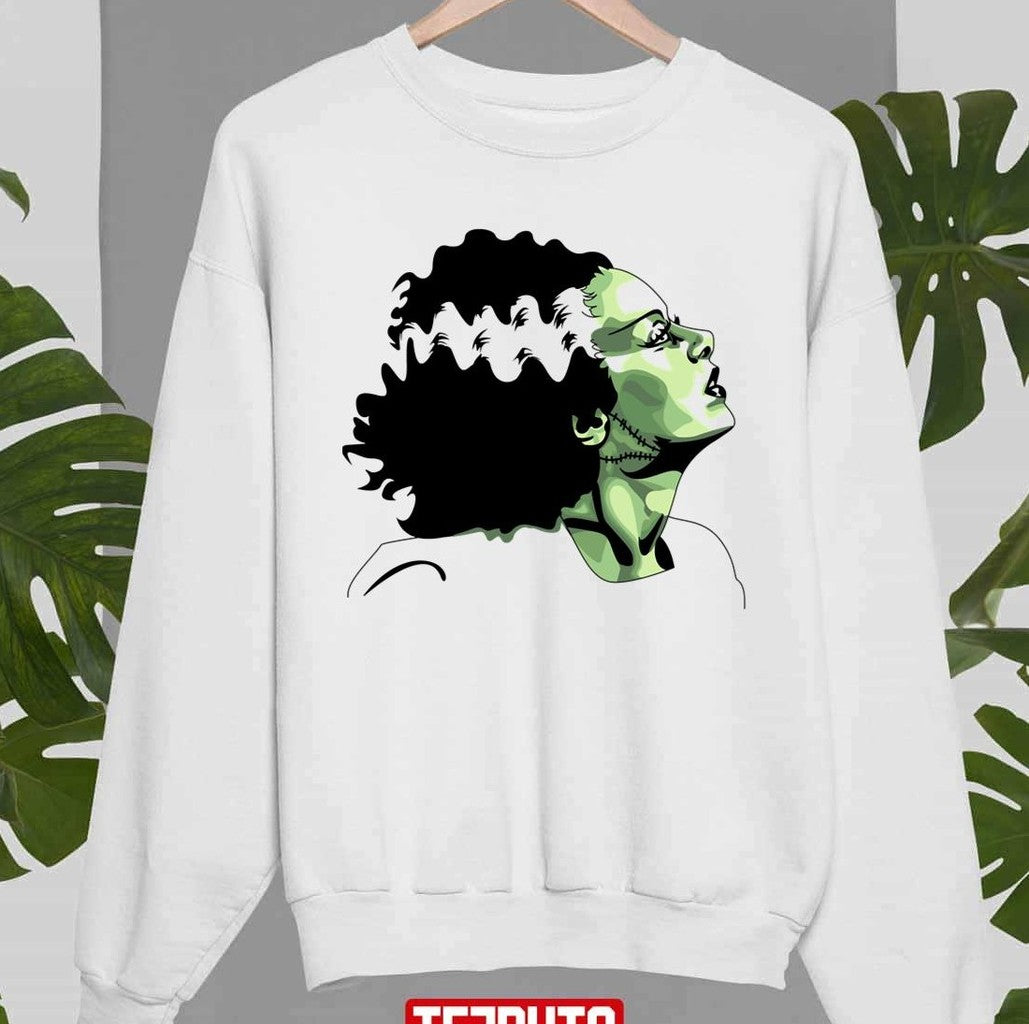 Movie Bride Of Frankenstein Character Vintage Illustration Unisex Sweatshirt