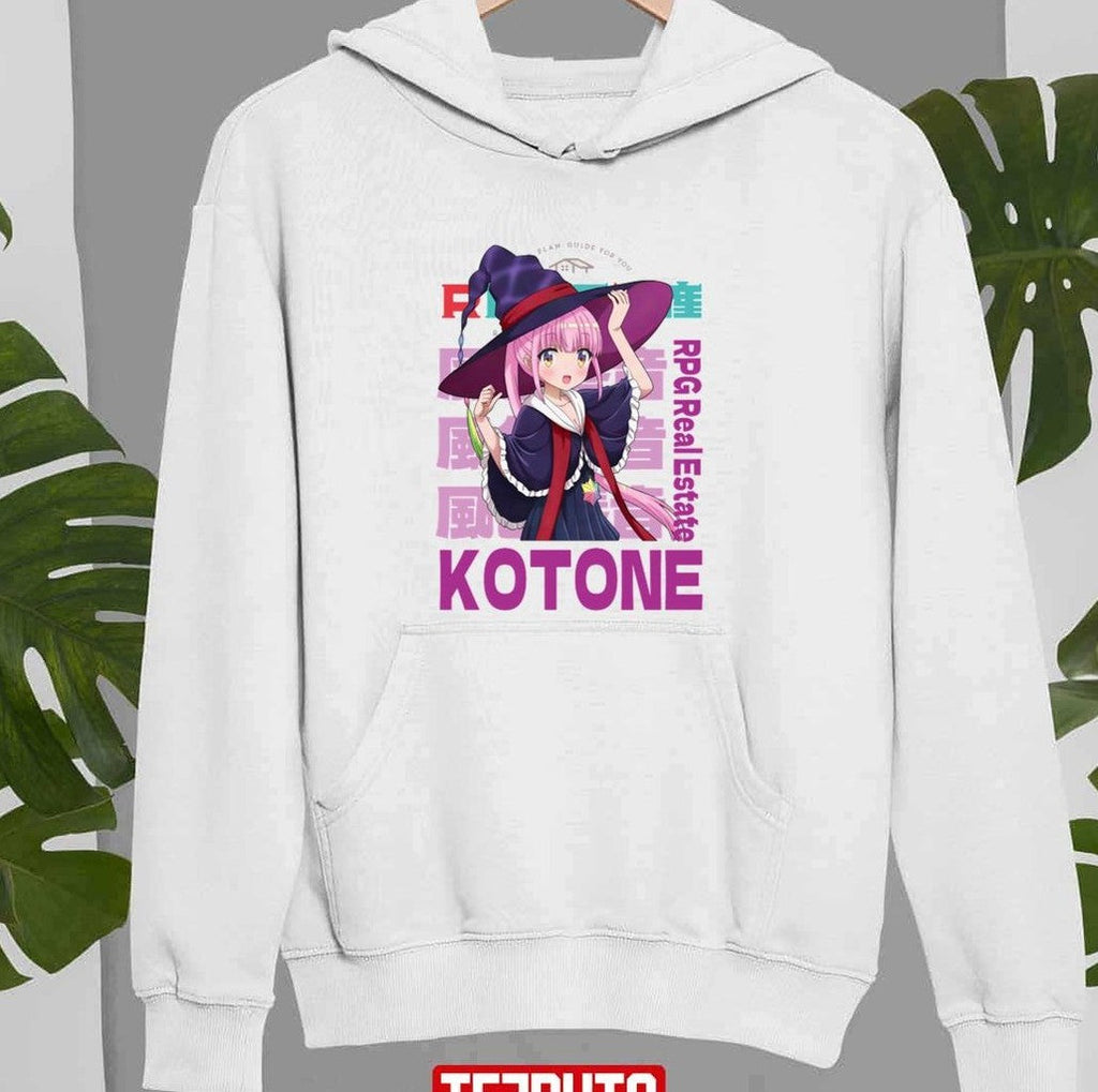 Pink Hair Rpg Real Estate Rpg Fudousan Kotone Art Unisex Sweatshirt