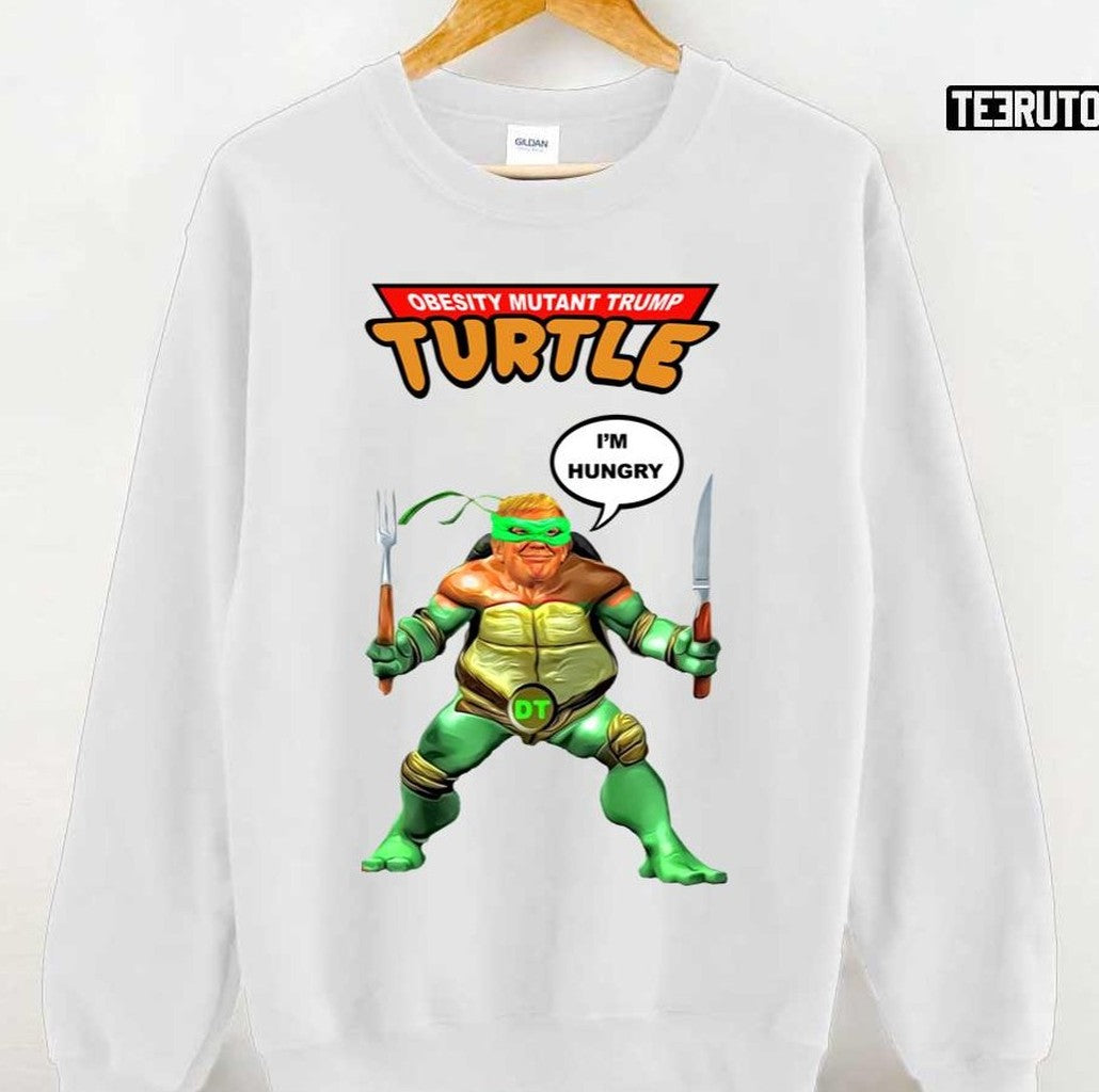 Obesity Mutant Trump Turtle I'm Hungry Donald Trump Unisex Hoodie