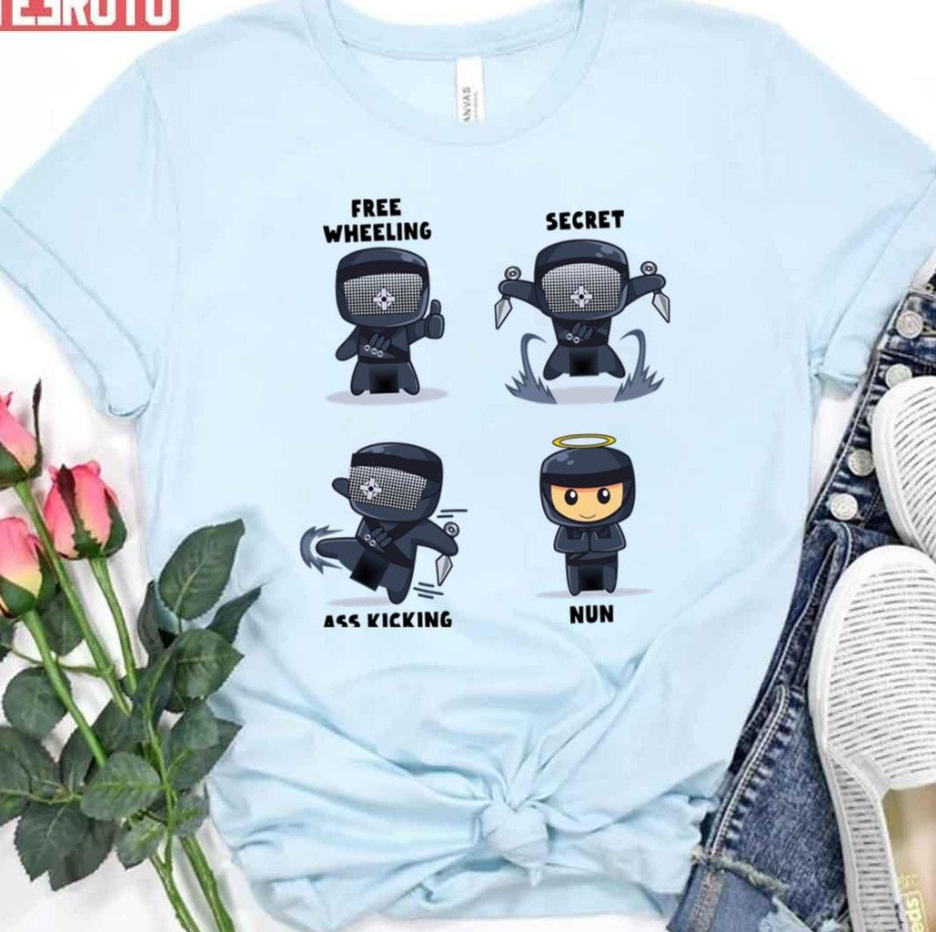Sister Beatrice The Freewheeling Secret Ass Kicking Nun Warrior Nun Unisex T-Shirt