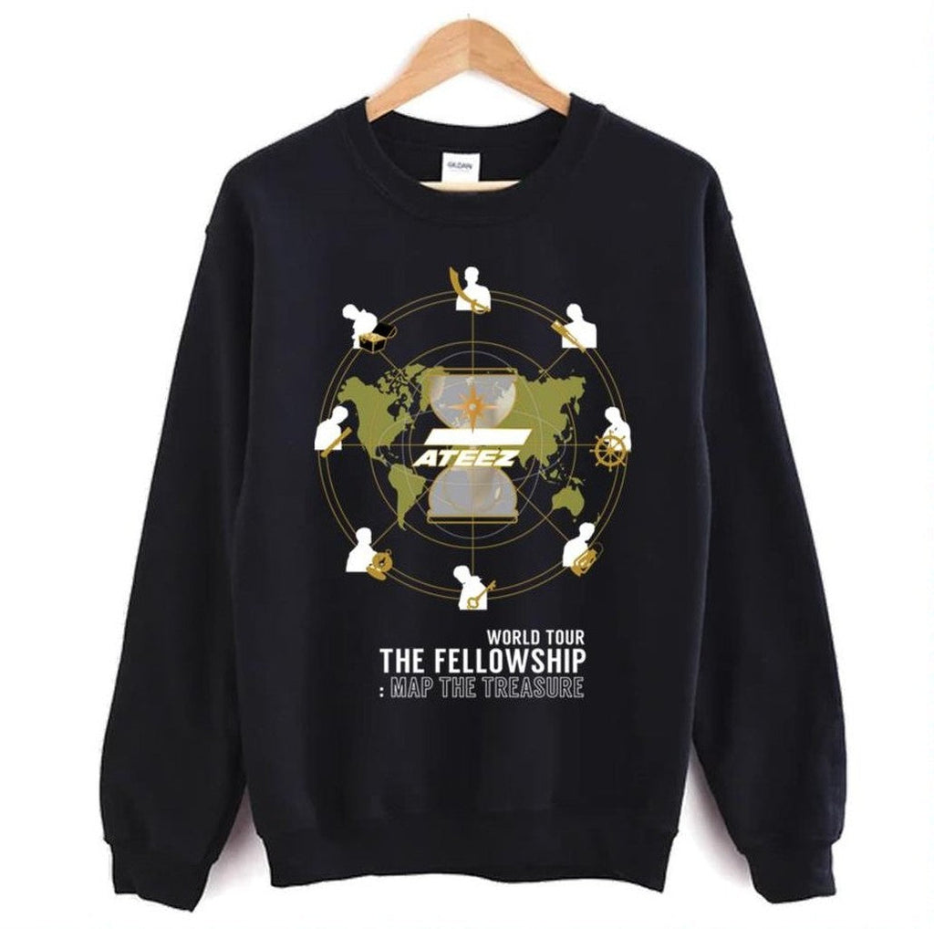 The Fellowship Map The Treasure Ateez Unisex Sweatshirt