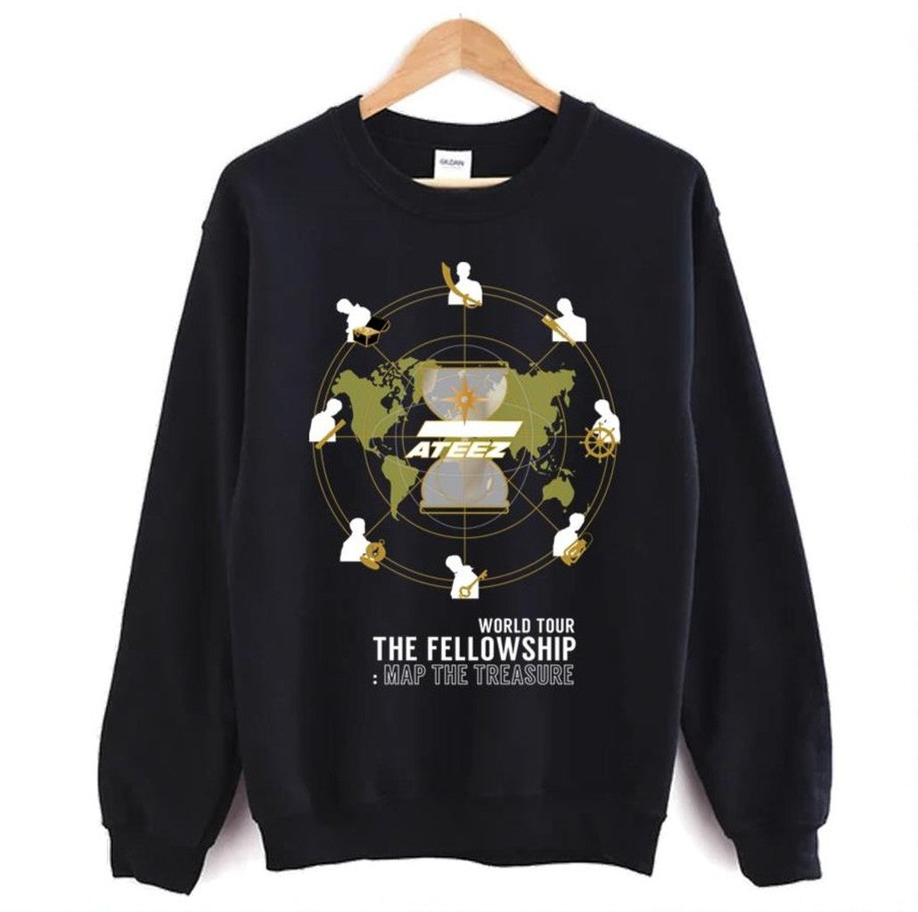 The Fellowship Map The Treasure Ateez Unisex Sweatshirt
