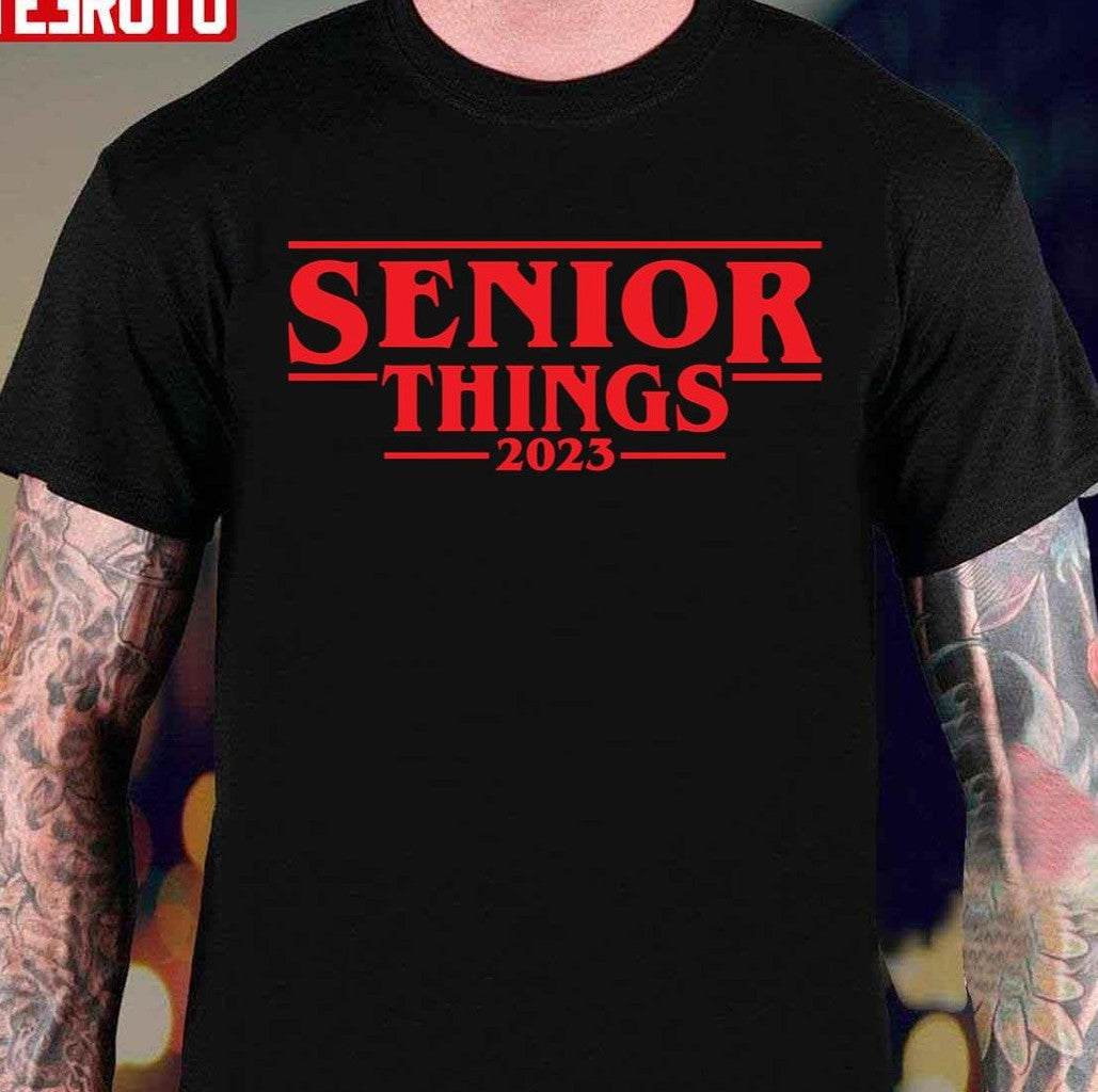Senior Things 2023 Funny Graduation Unisex Sweatshirt