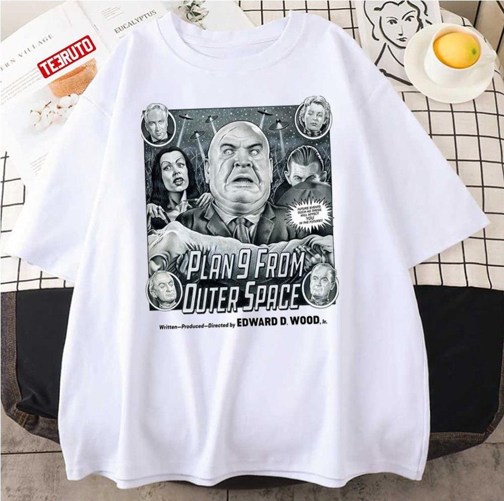 Plan 9 From Outer Space By Ed Wood Movie Poster Unisex T-Shirt