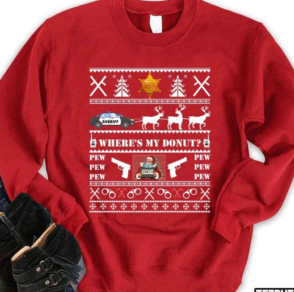 Police Cop Deputy Sheriff Christmas Unisex Sweatshirt