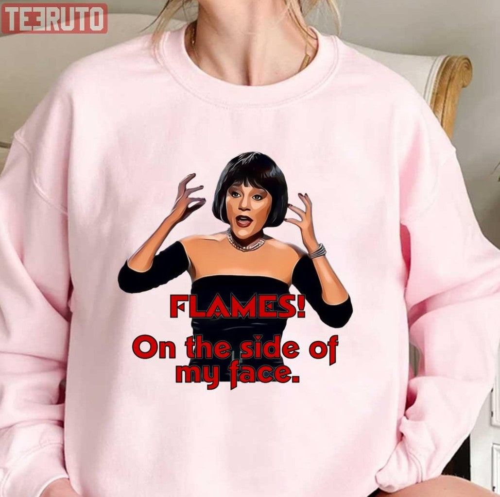 Mrs White Flames On The Side Of My Face Madeline Kahn Unisex Sweatshirt