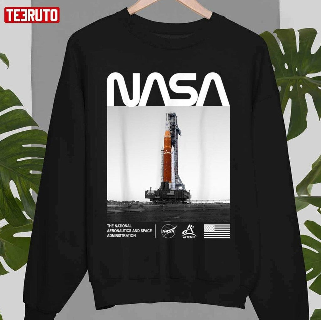 Nasa Artemis Sls Space Launch System Worm Insignia Logo Unisex T-shirt