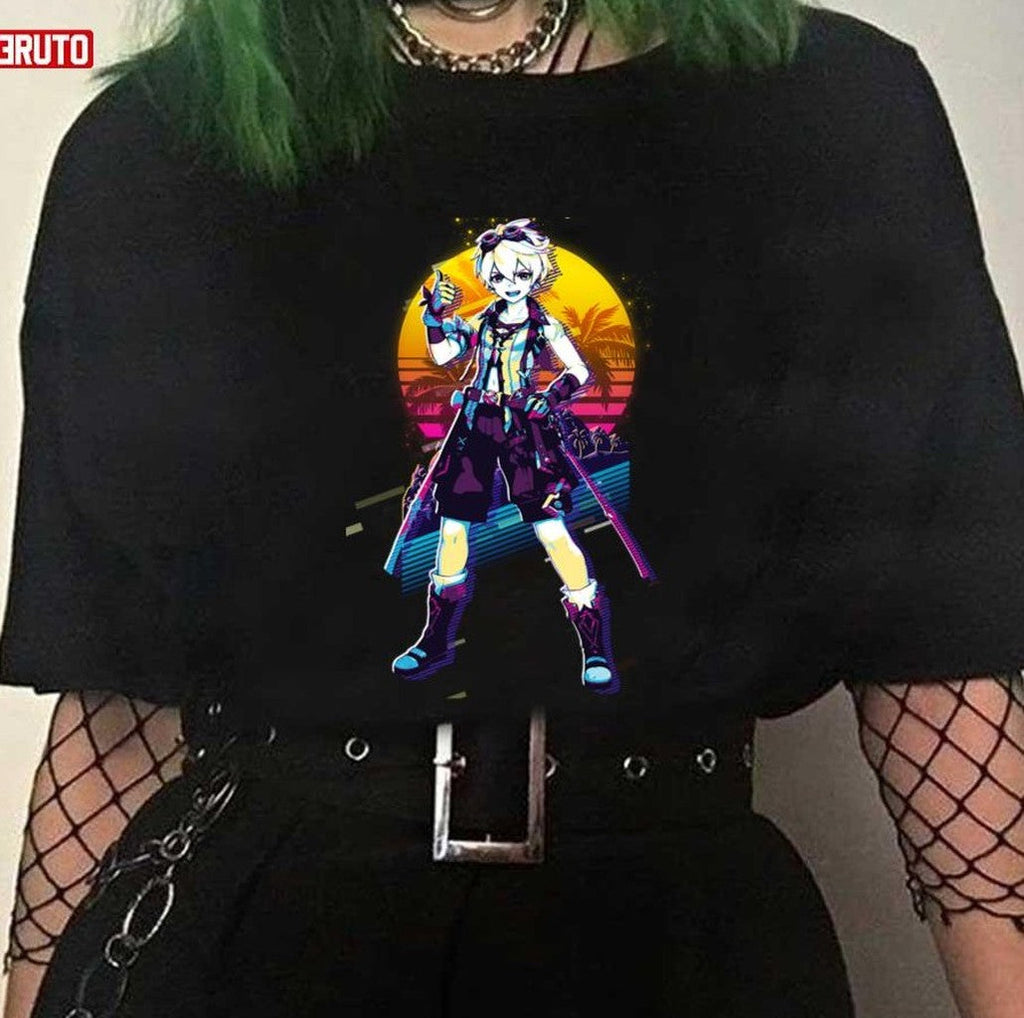 Bennett Genshin Impact 80s Retro Unisex T-shirt