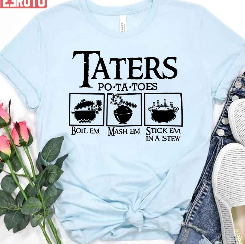 Taters Potatos Logo Design Unisex T-Shirt