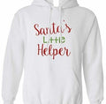 Santas Little Helper Slogan Christmas Unisex Hoodie