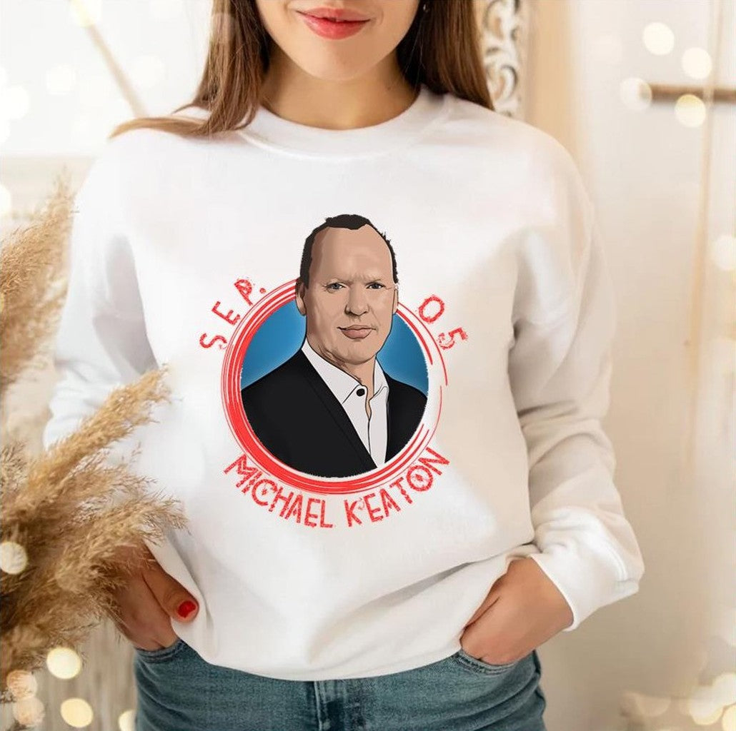 Animated Portrait Michael Keaton Unisex Sweatshirt