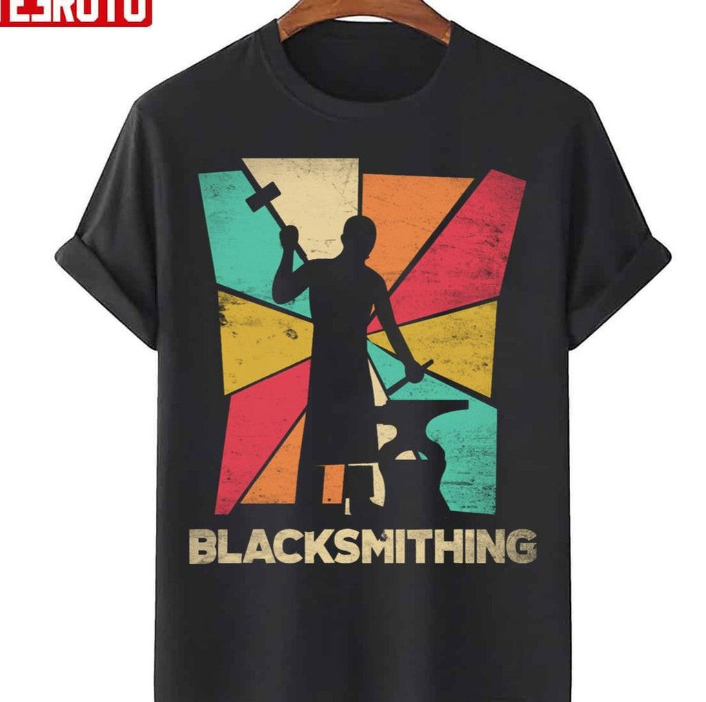 Silhouette Metalsmith Blacksmithing Forging Unisex T-Shirt