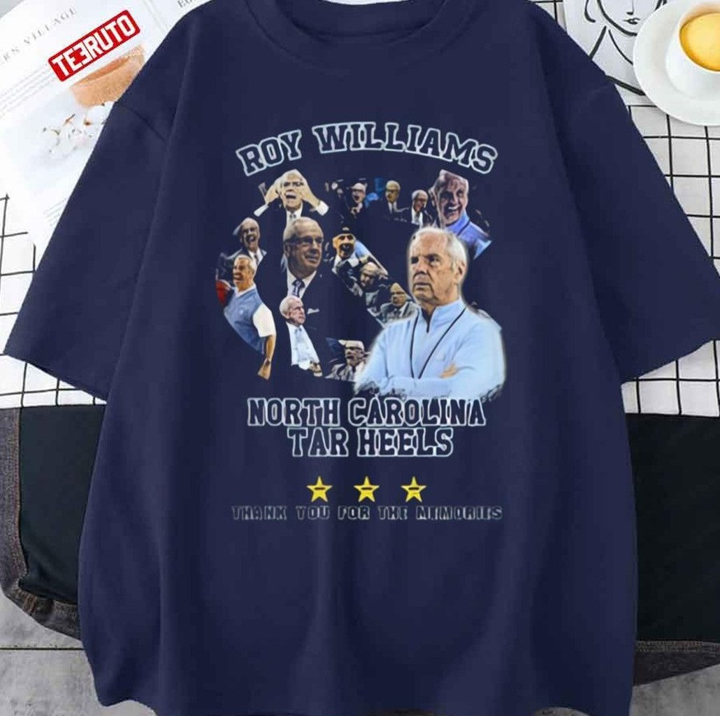 Roy Williams North Carolina Tar Heels Thank You For The Memories Unisex T-Shirt