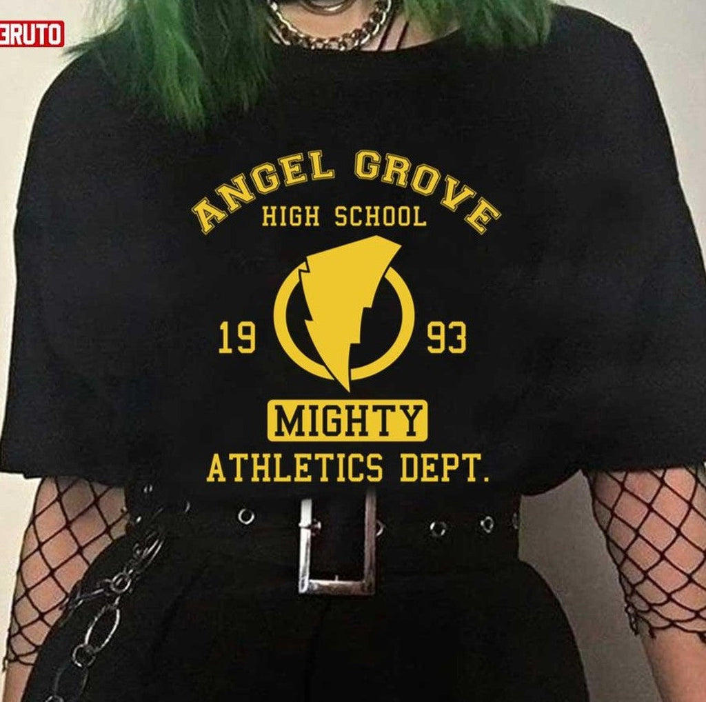 Angel Grove High Mighty Athletics Dept 1993 Vintage Power Rangers Unisex T-Shirt