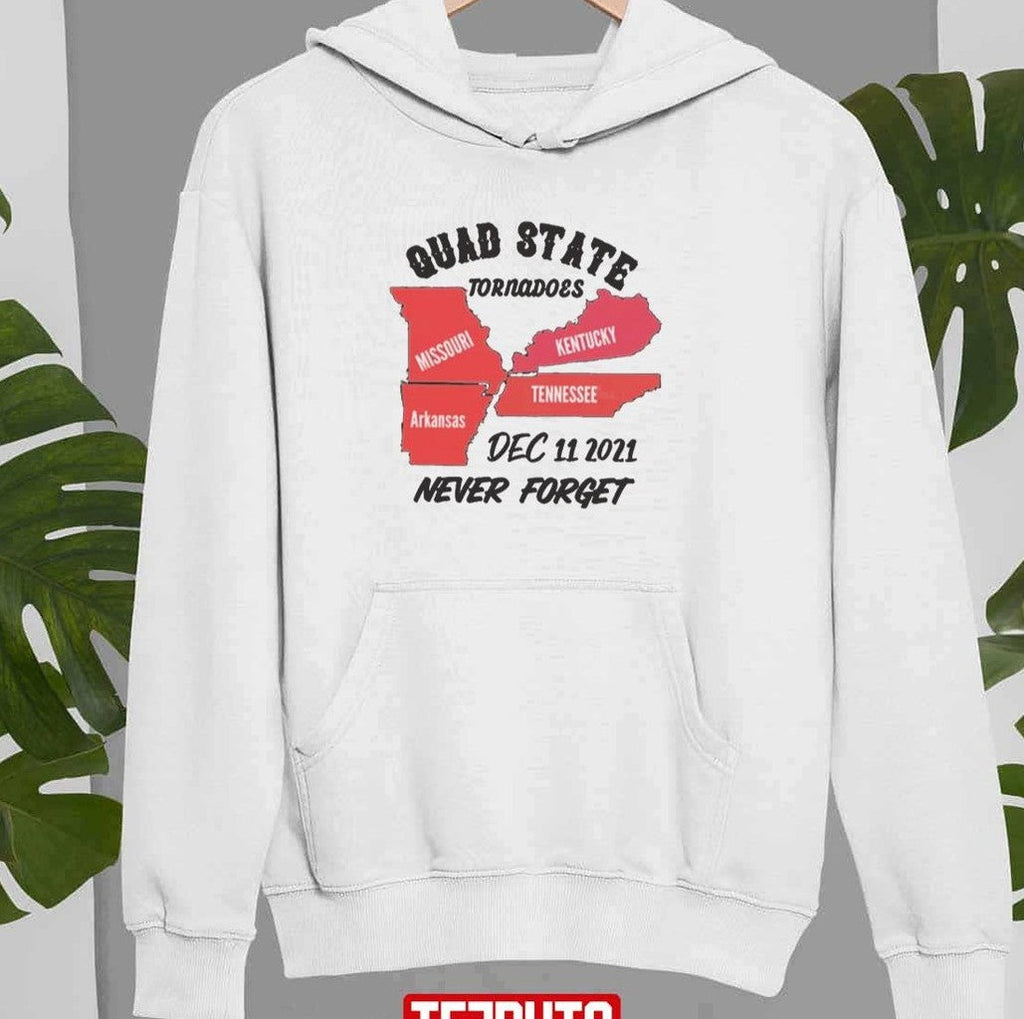 Quad State Tornado Kentucky Arkansas Missouri Tennessee Unisex Sweatshirt