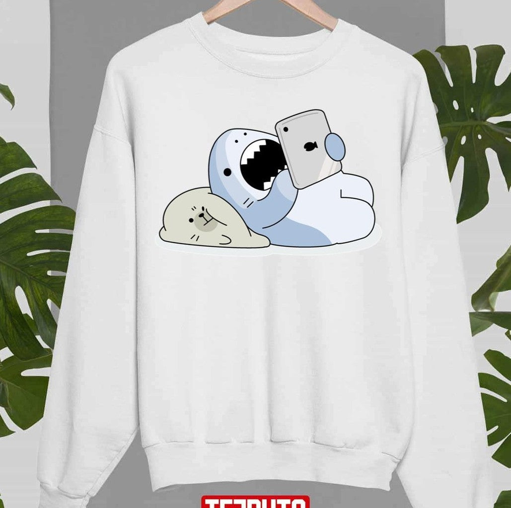 Samezu Tablet Cute Shark Unisex Sweatshirt