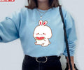 Molang Bunny Eating Watermelon Unisex Sweatshirt
