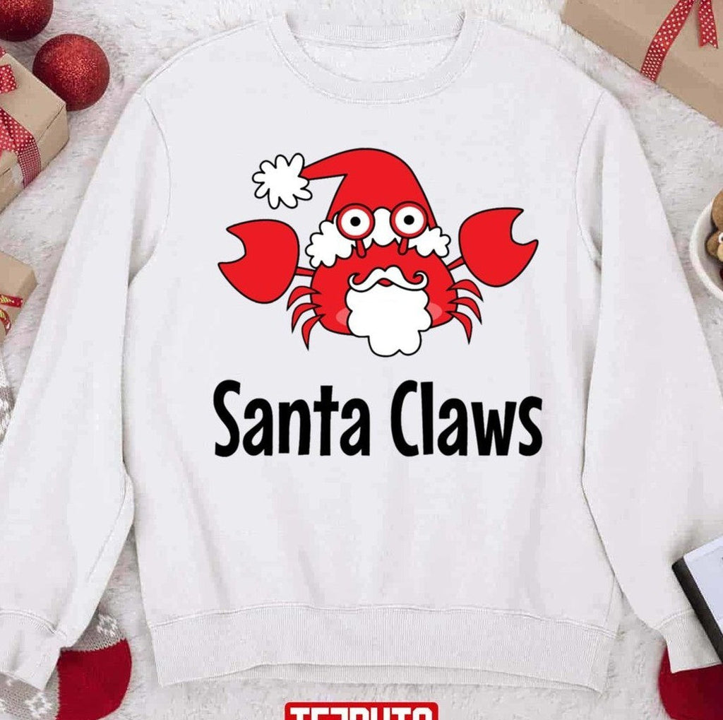 Santa Claws Crab Unisex Sweatshirt