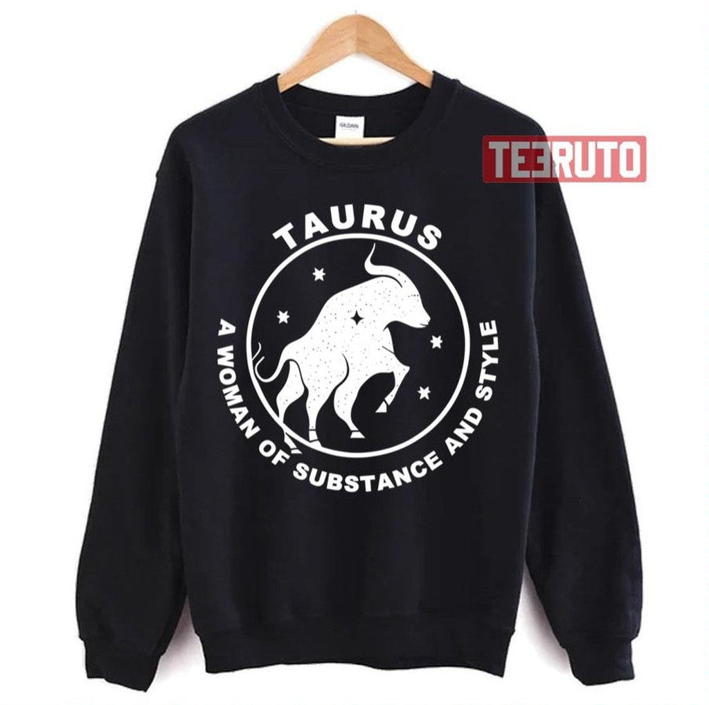 Substance Woman Taurus Zodiac Sign Unisex Sweatshirt