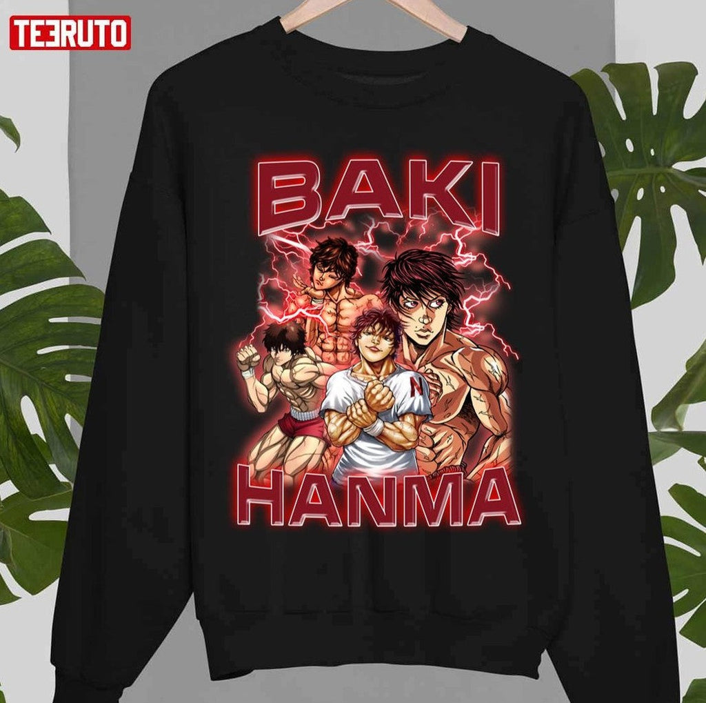Anime Vintage Style Baki Hanma Baki The Grappler Unisex T-Shirt