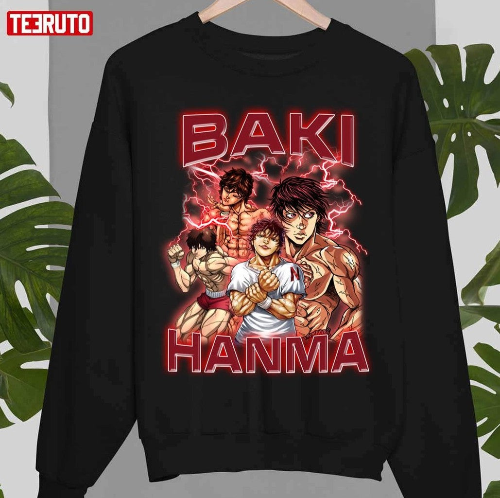 Anime Vintage Style Baki Hanma Baki The Grappler Unisex T-Shirt